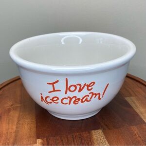 Vintage “I Love Ice Cream” Gibson bowl